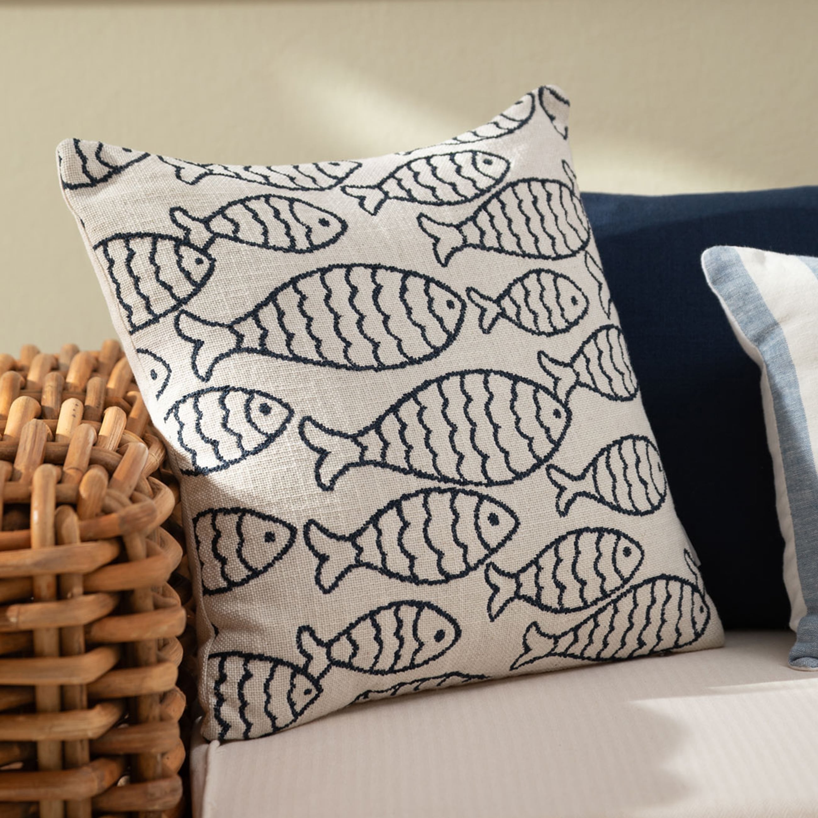 MARİN WAVE KIRLENT EKRU 45X45 CM