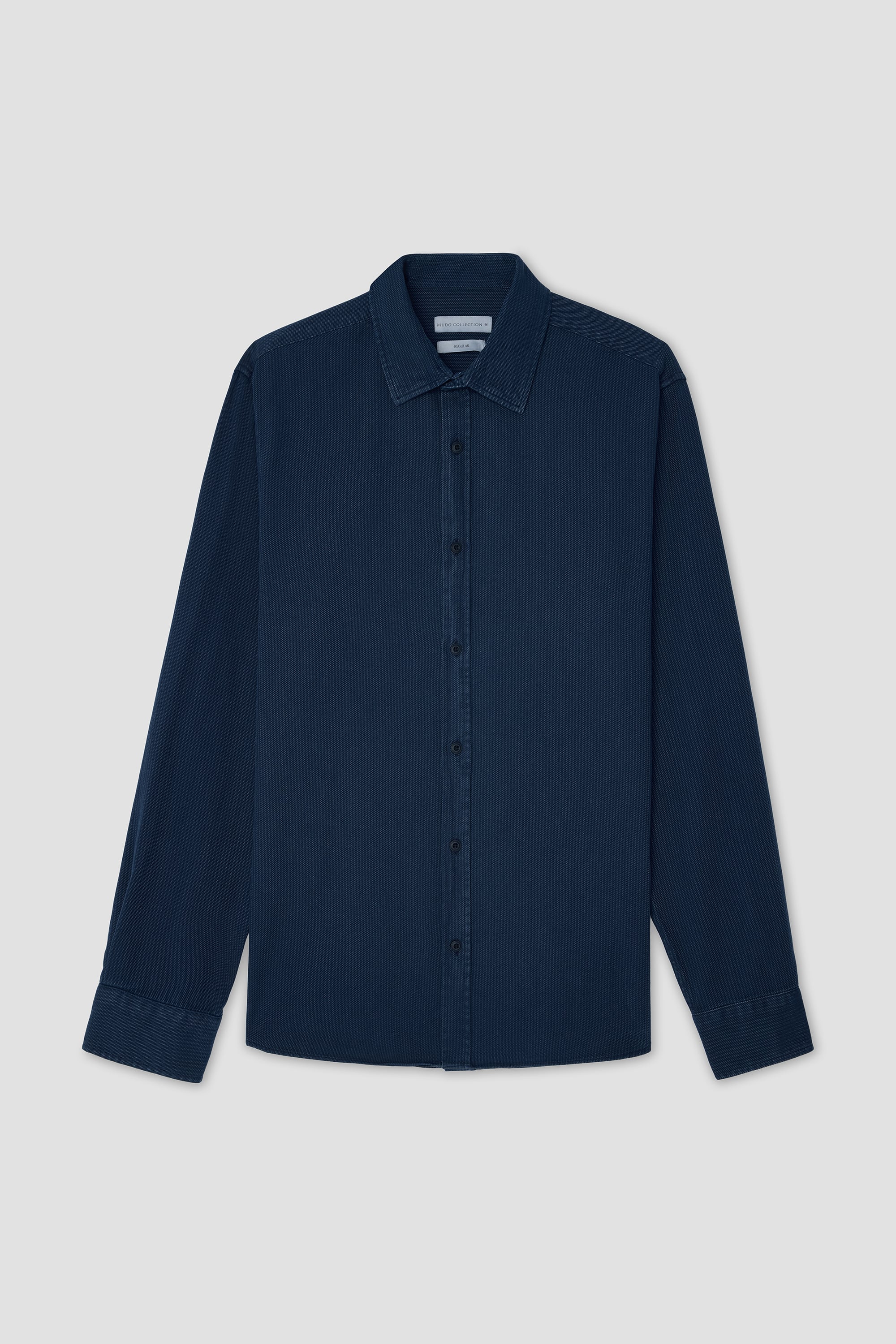 Erkek Lacivert Regular Fit Uzun Kollu Gömlek