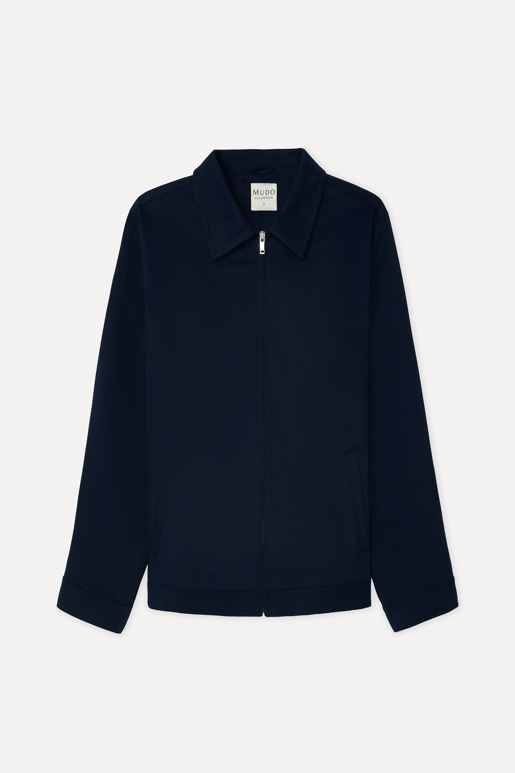 Erkek Lacivert Regular Fit Fermuarlı Ceket