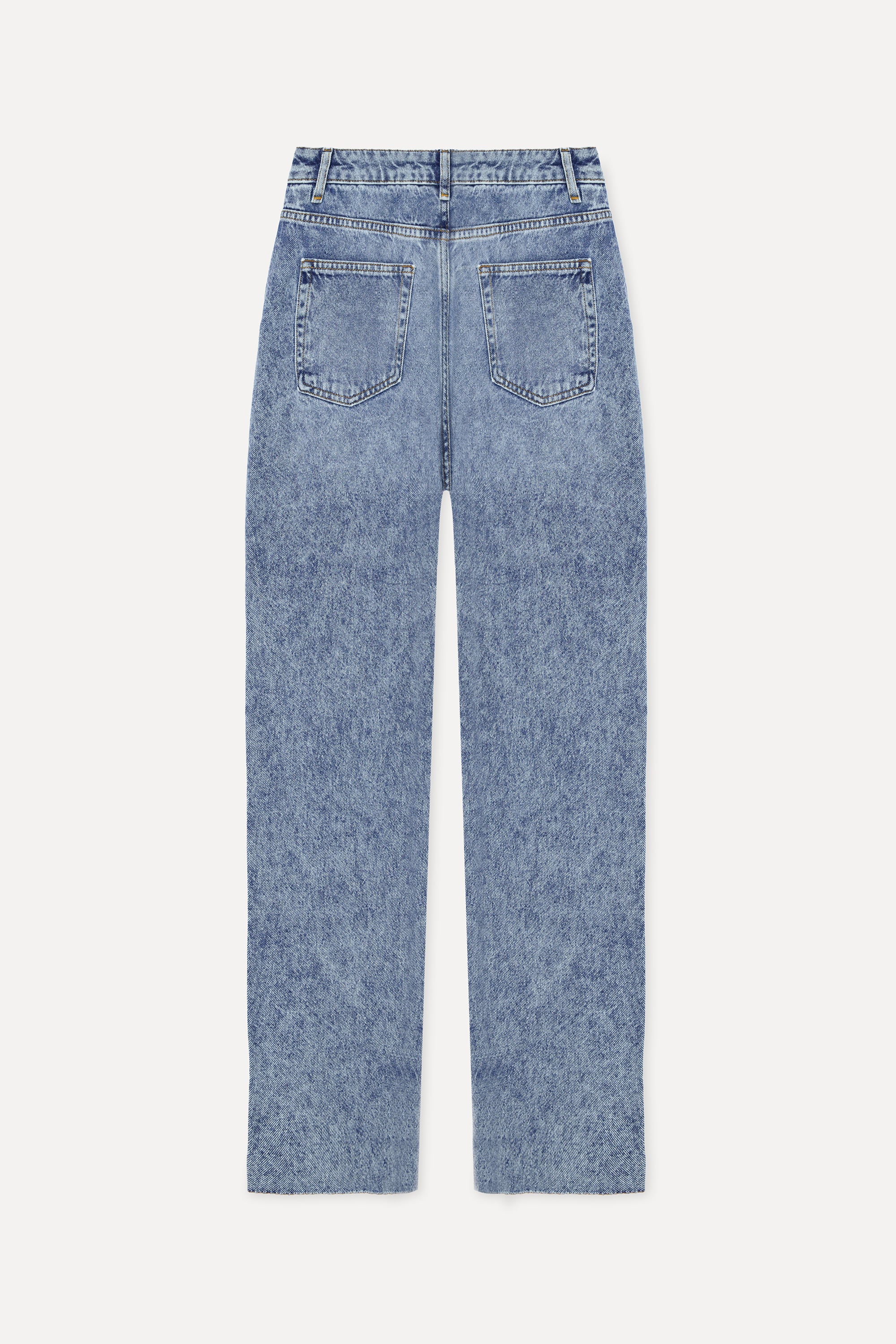 Kadın İndigo Straight Fit Jean Pantolon