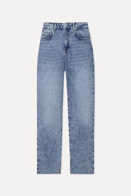 Kadın İndigo Straight Fit Jean Pantolon