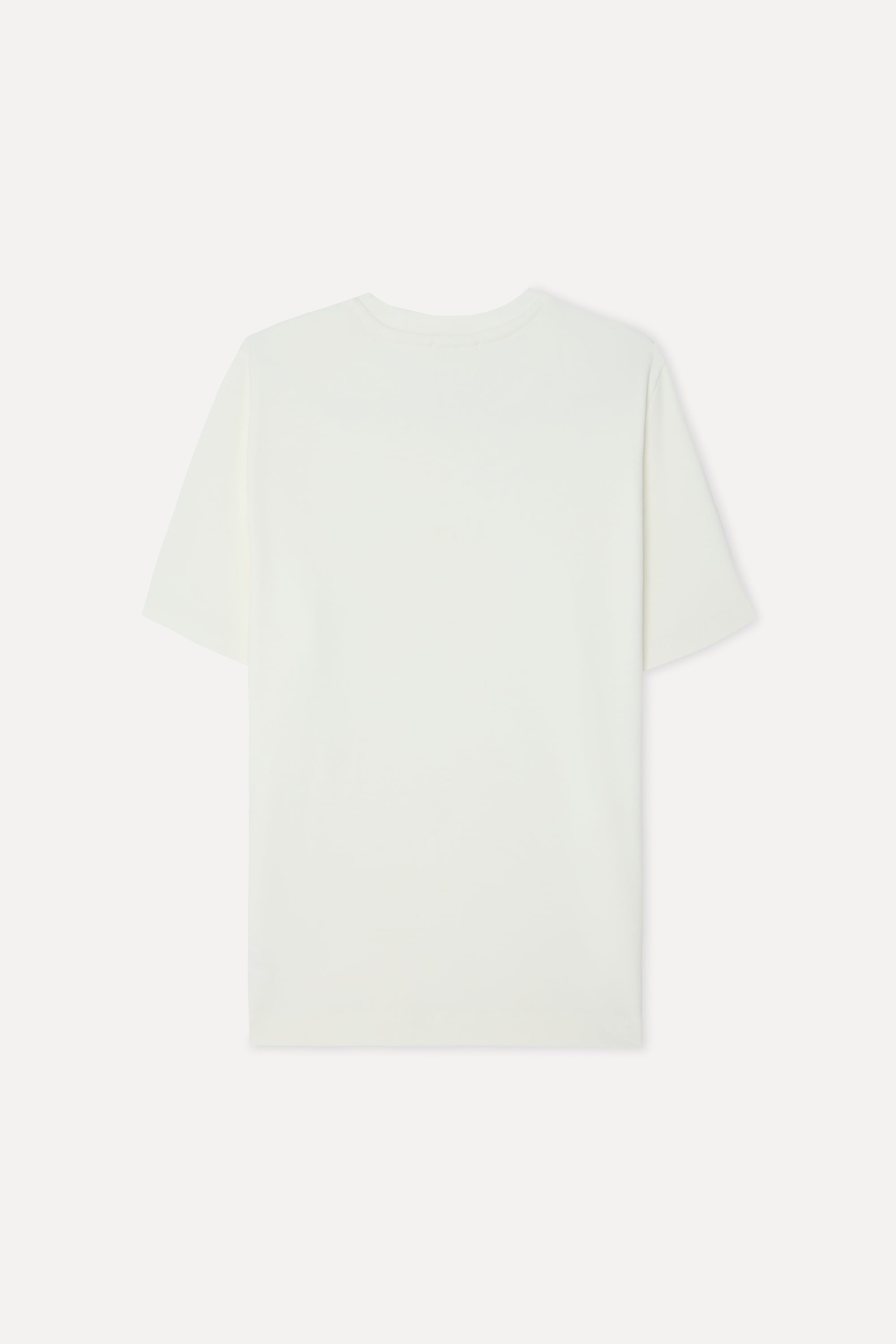 Kadın Kırık Beyaz Bisiklet Yaka T-Shirt