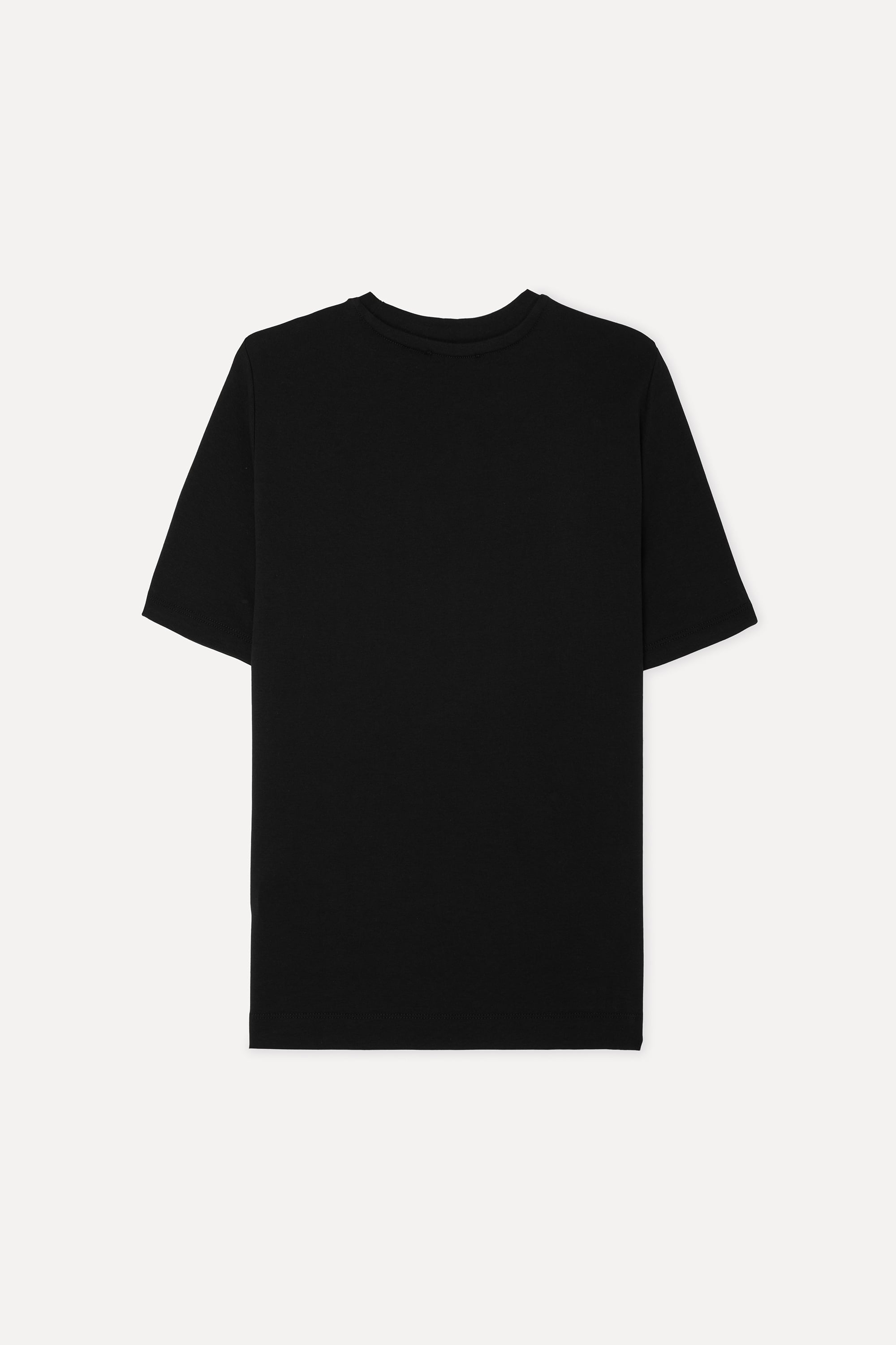 Kadın Siyah Bisiklet Yaka T-Shirt