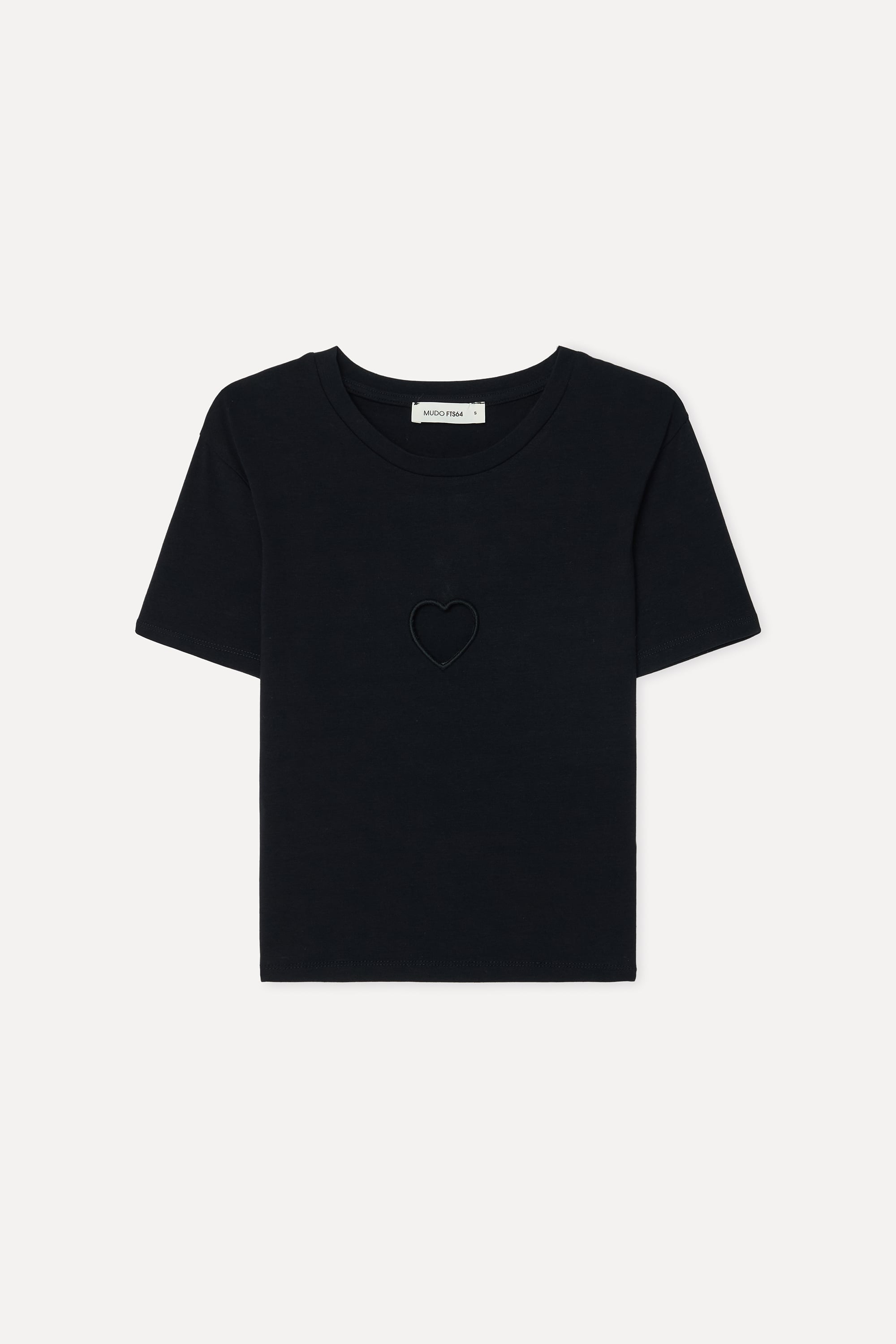 Kadın Siyah Fitted Bisiklet Yaka T-Shirt
