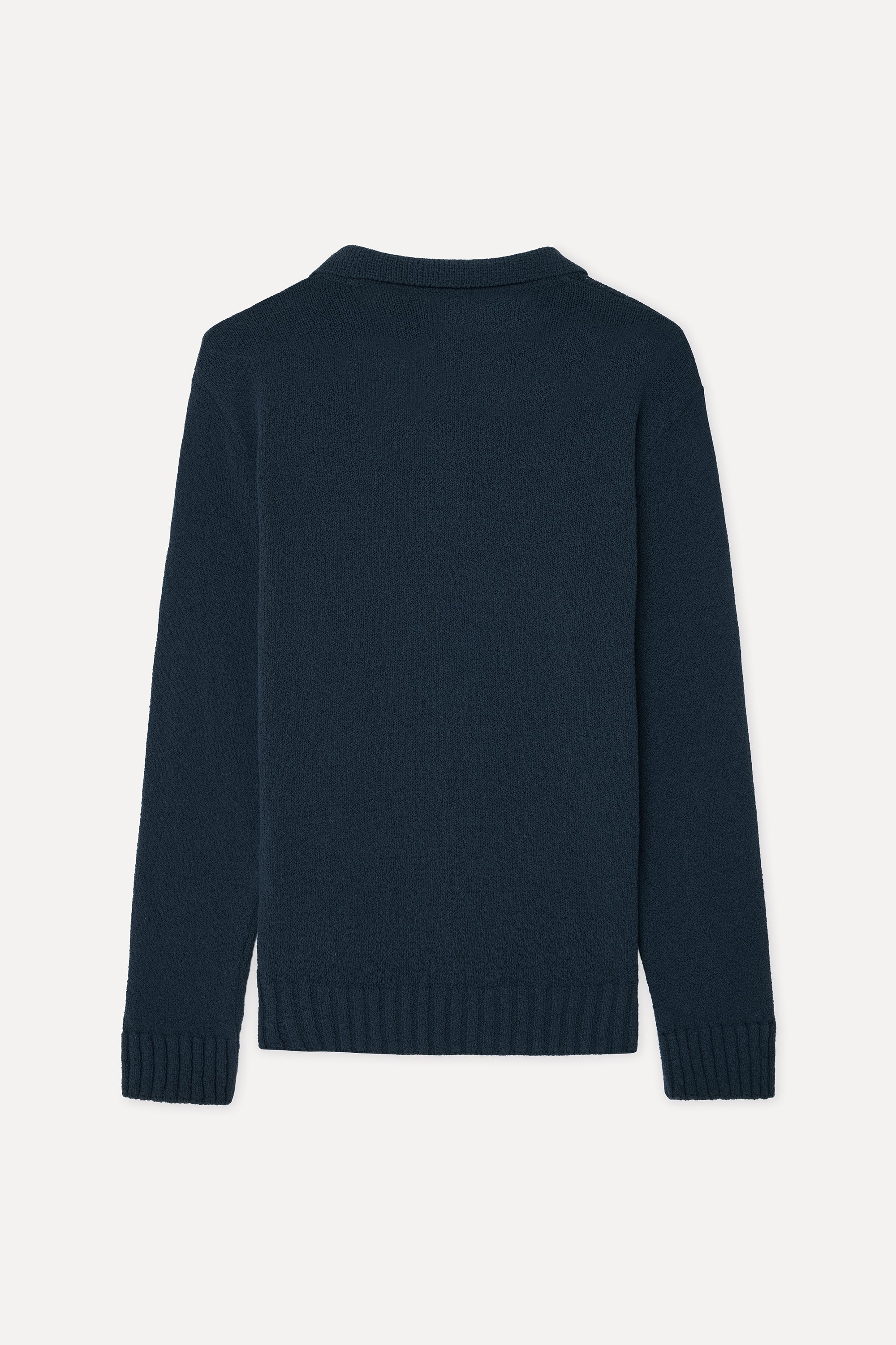 Erkek Lacivert Polo Yaka Triko Kazak