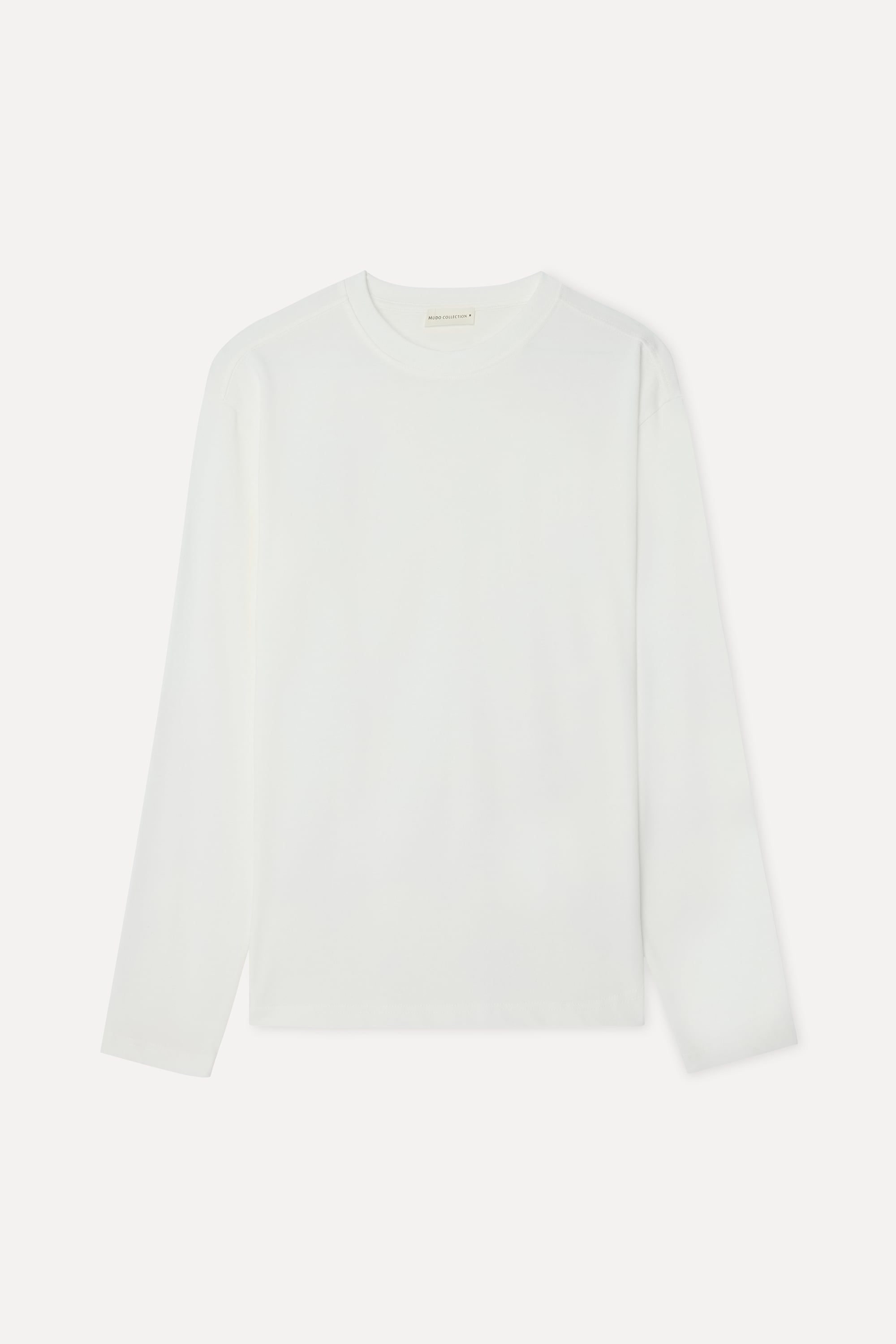 Erkek Kırık Beyaz Bisiklet Yaka Sweatshirt