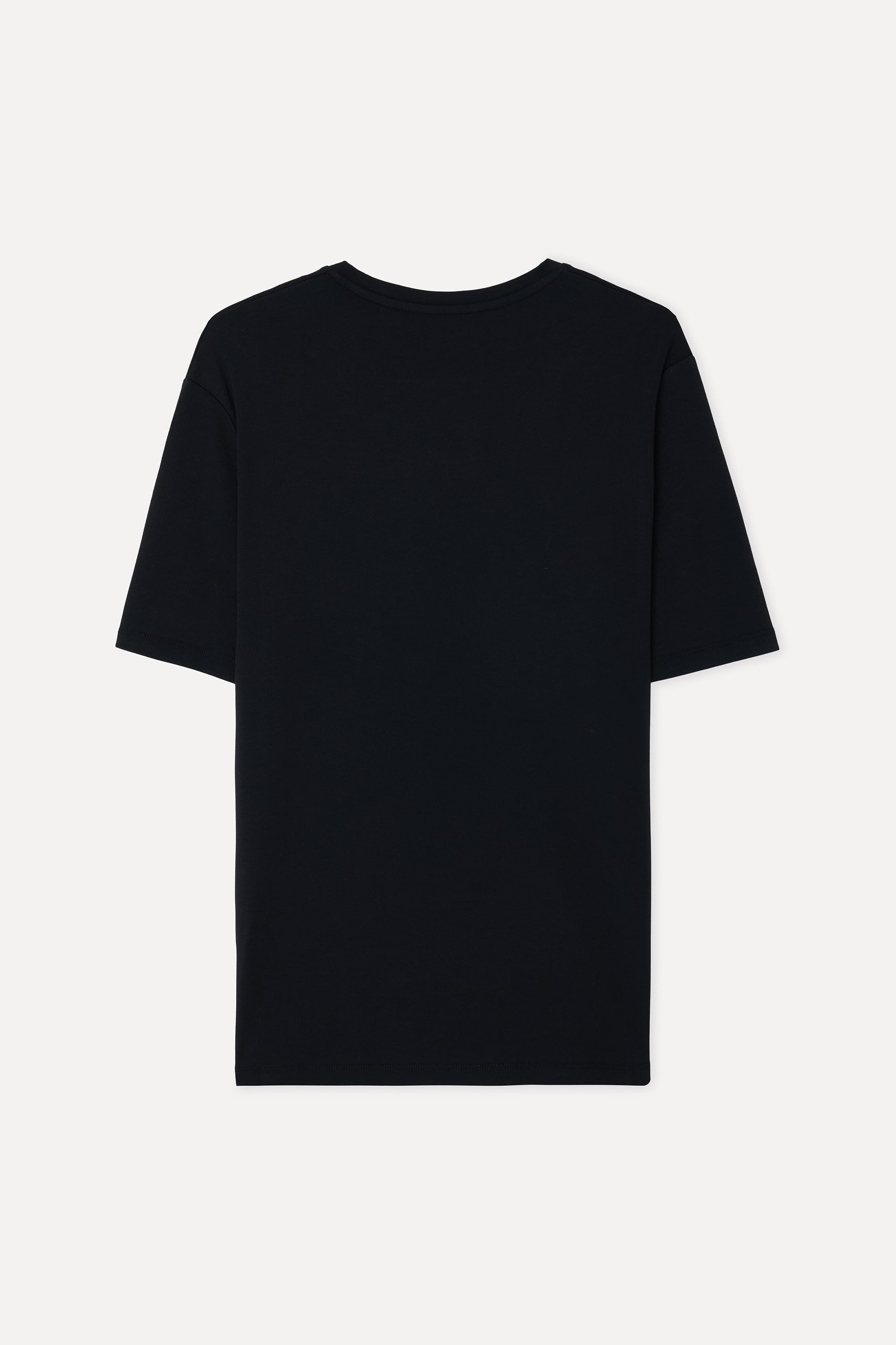 Erkek Siyah Bisiklet Yaka T-Shirt
