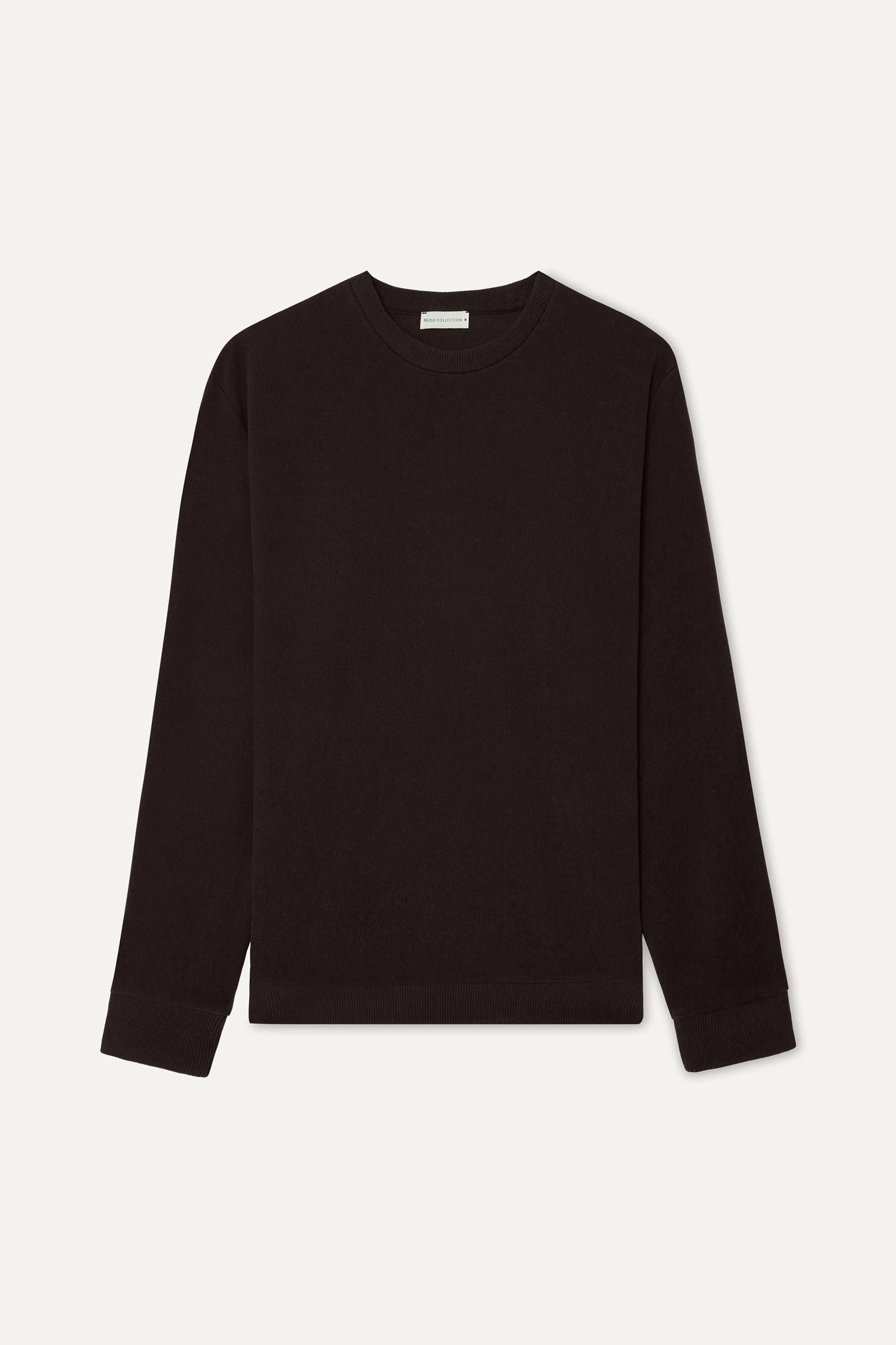 Erkek Kahverengi Bisiklet Yaka Sweatshirt