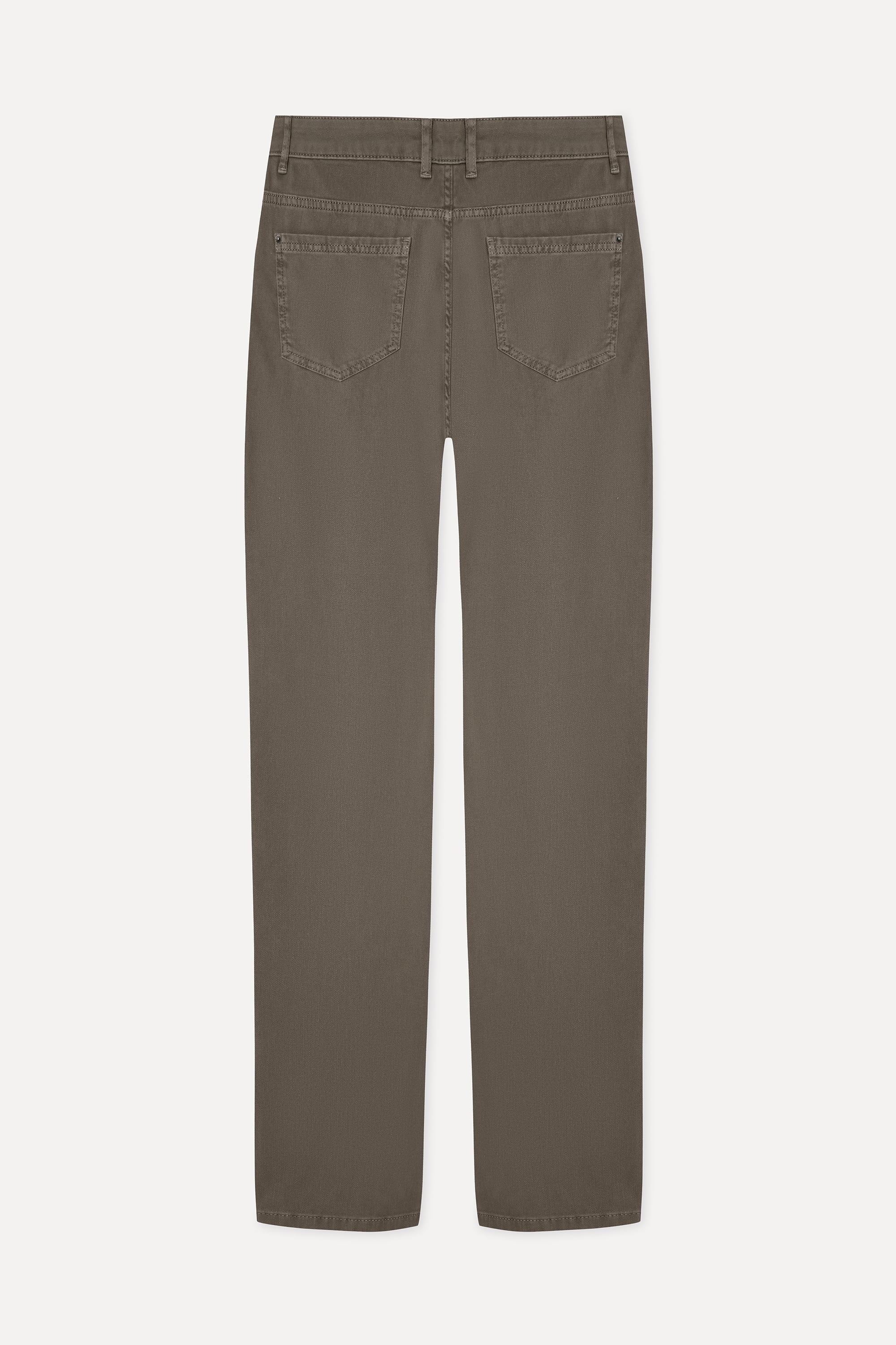 Erkek Vizon Rengi Slim Fit Pantolon