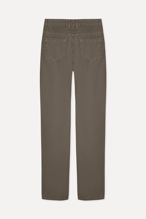 Erkek Vizon Rengi Slim Fit Pantolon