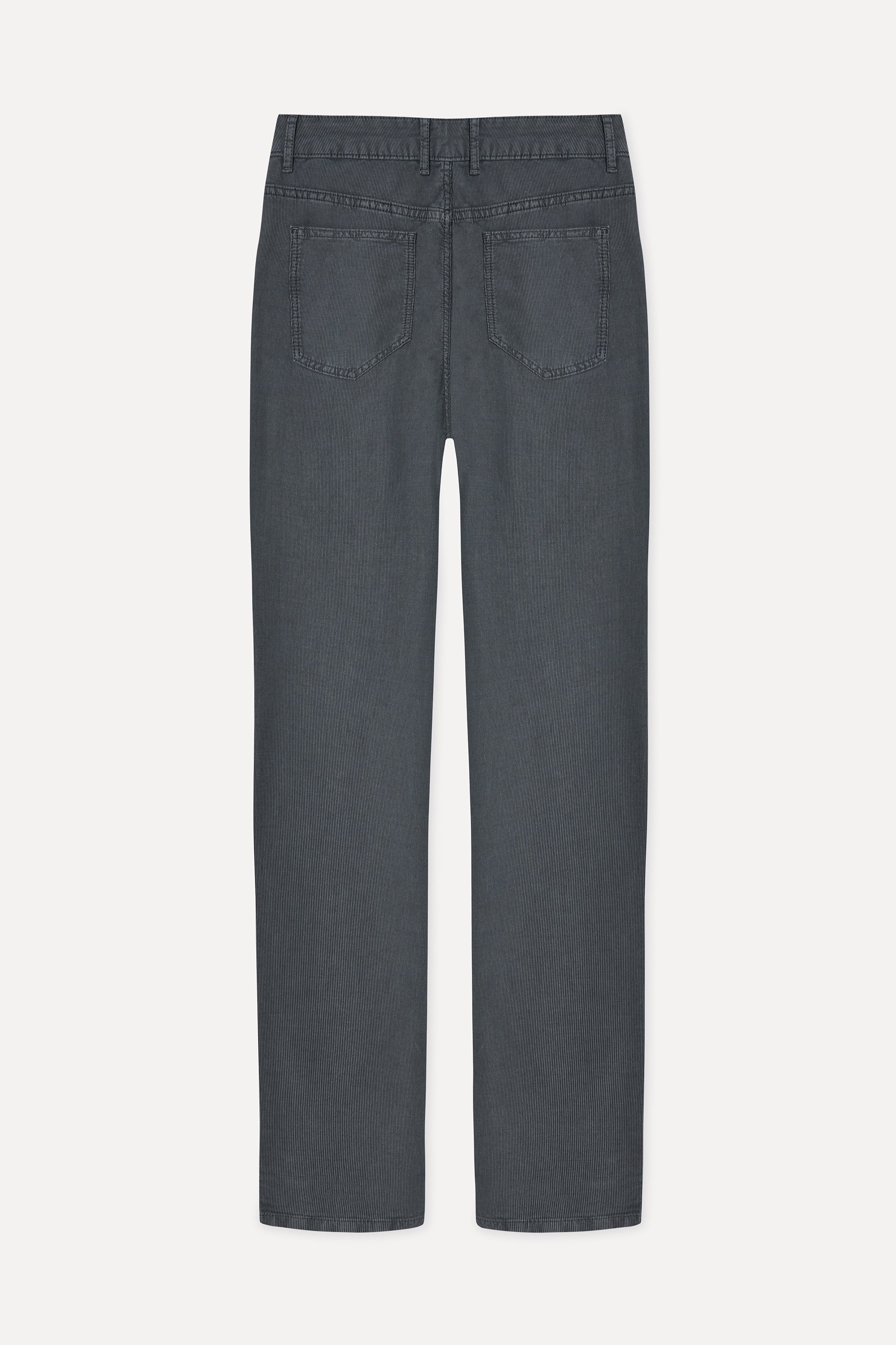 Erkek Antrasit Tekstürlü Slim Straight Fit Pantolon