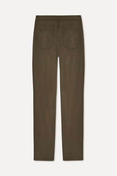 Erkek Kahverengi Slim Straight Fit Pantolon