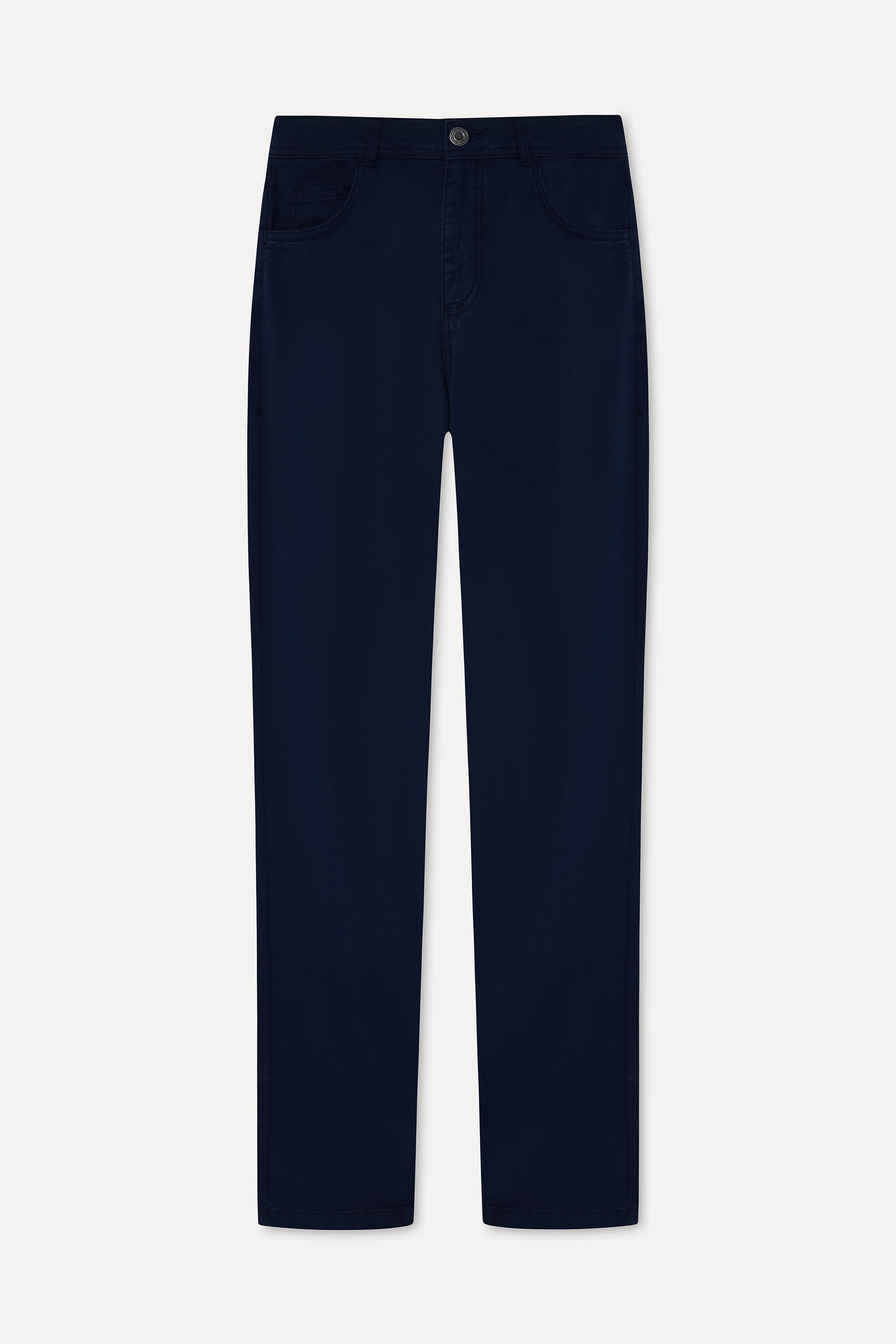 Erkek Lacivert Slim Straight Fit Pantolon