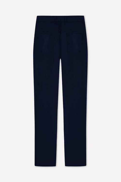 Erkek Lacivert Slim Straight Fit Pantolon