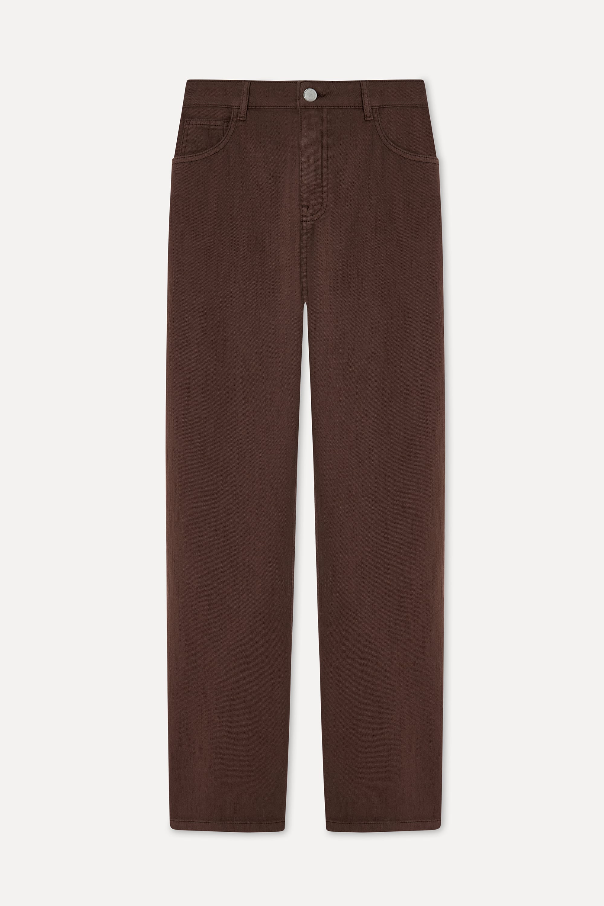 Kadın Kahverengi Cropped Flare Fit Pantolon
