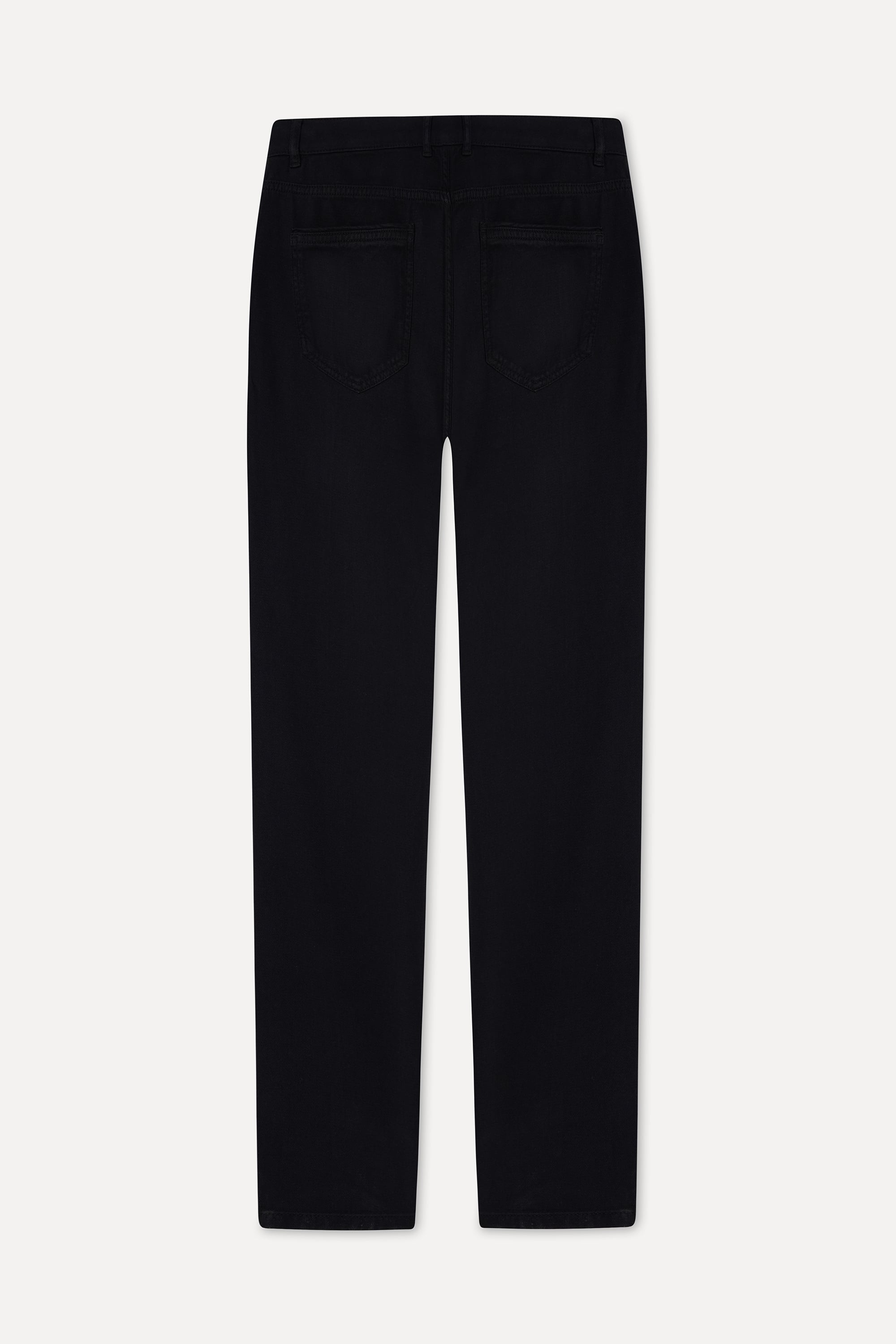 Erkek Siyah Slim Straight Fit Pantolon