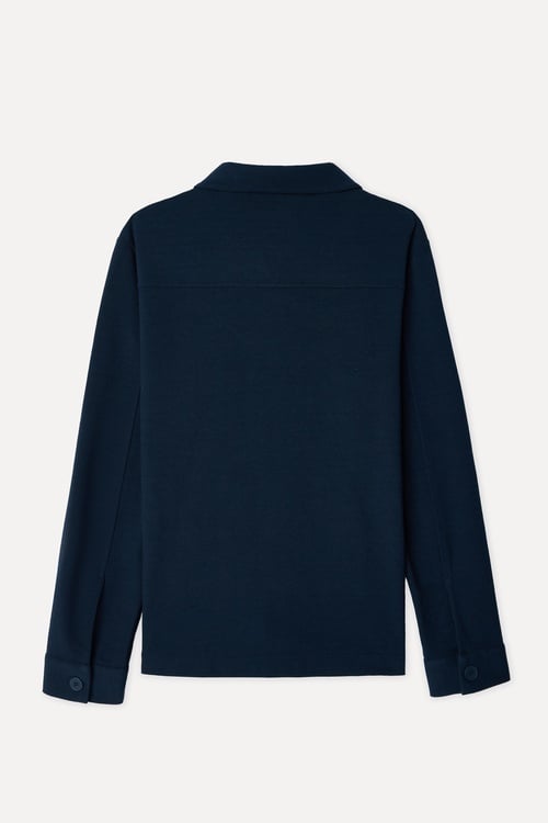 Erkek Lacivert Çift Cepli Regular Fit Ceket