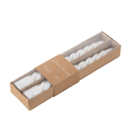 2Lİ BURGULU ŞAMDAN MUM SEDEF 18CM