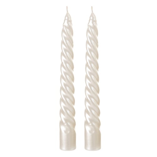 2Lİ BURGULU ŞAMDAN MUM SEDEF 18CM