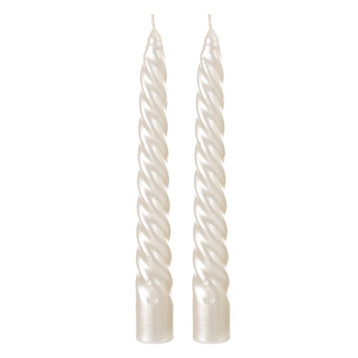 2Lİ BURGULU ŞAMDAN MUM SEDEF 18CM