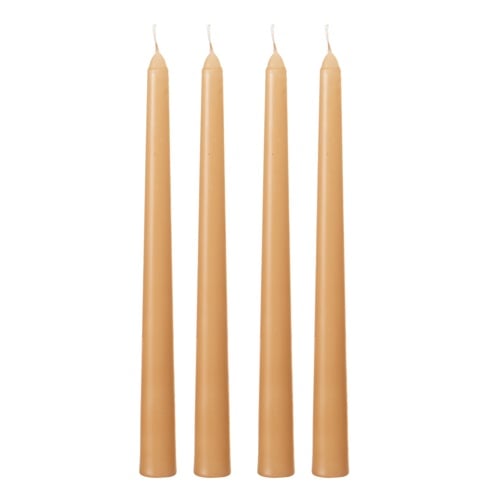 4LÜ ŞAMDAN MUM BEJ 25CM