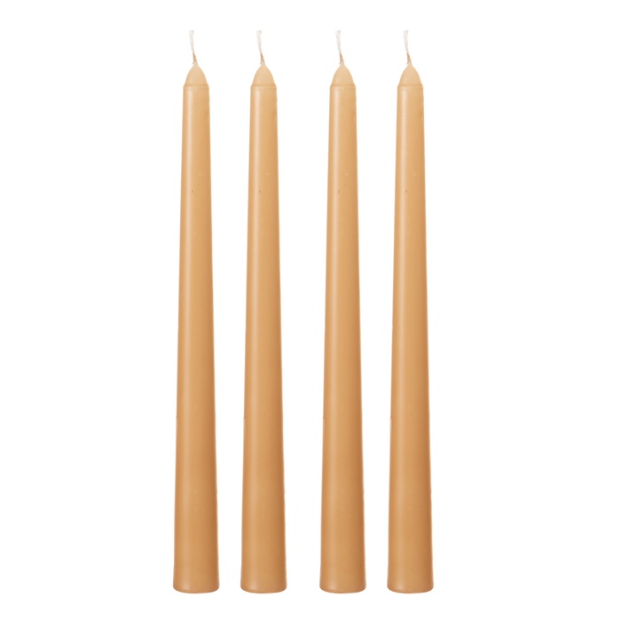 4LÜ ŞAMDAN MUM BEJ 25CM