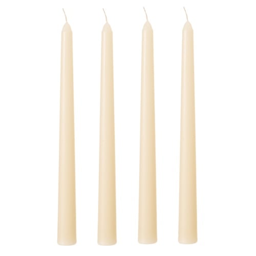 4LÜ ŞAMDAN MUM KREM 25CM