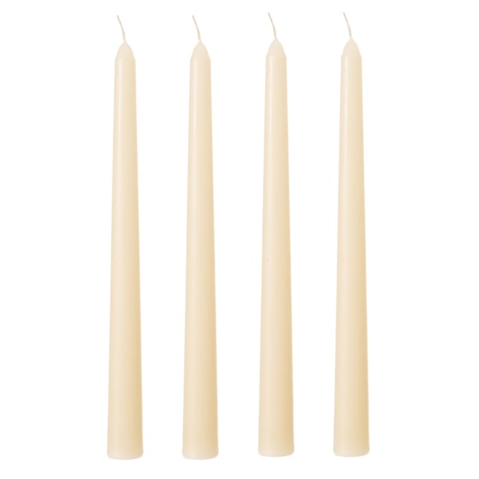 4LÜ ŞAMDAN MUM KREM 25CM