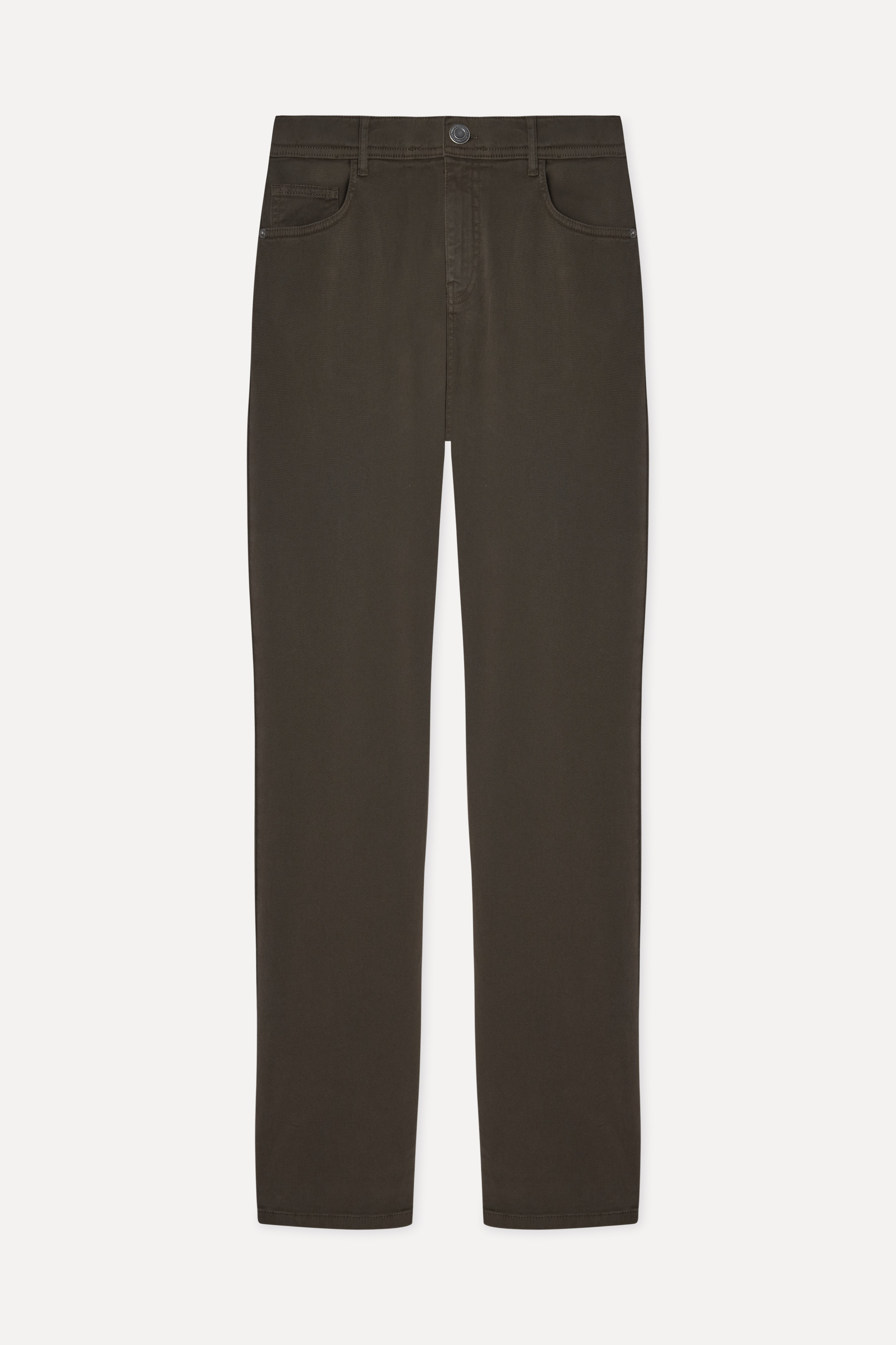 Erkek Kahverengi Slim Straight Fit Pantolon