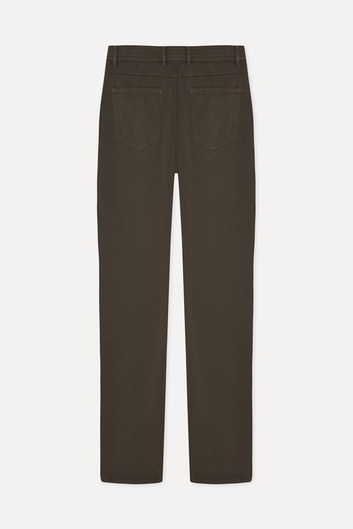 Erkek Kahverengi Slim Straight Fit Pantolon