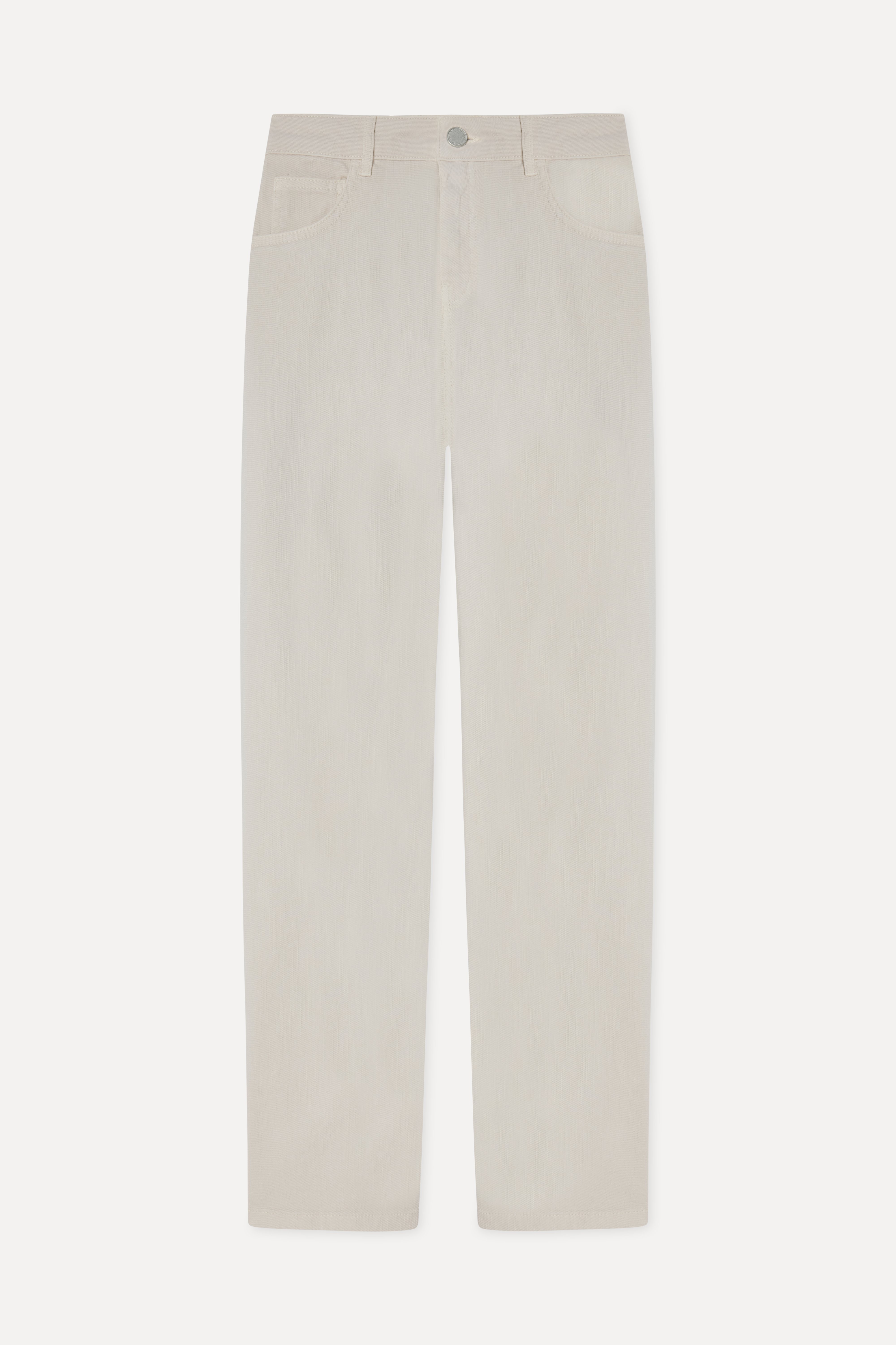 Kadın Taş Rengi Cropped Flare Fit Pantolon