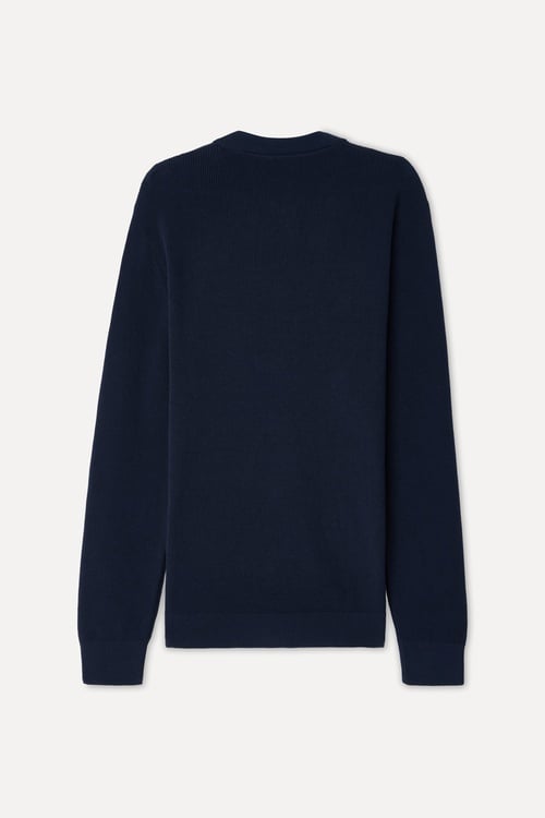 Erkek Lacivert Polo Yaka Hırka