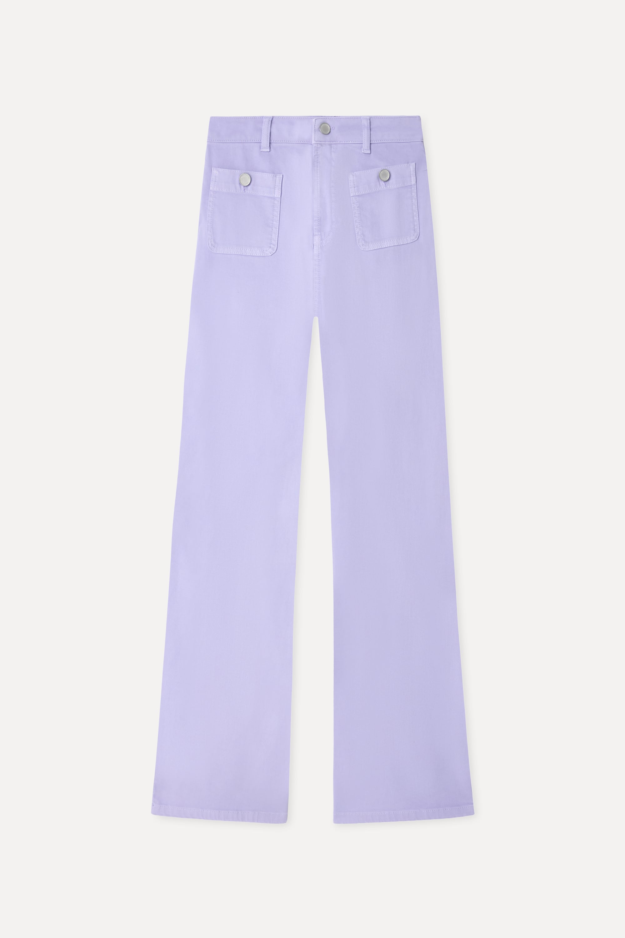Kadın Lila Cep Detaylı Flare Fit Pantolon