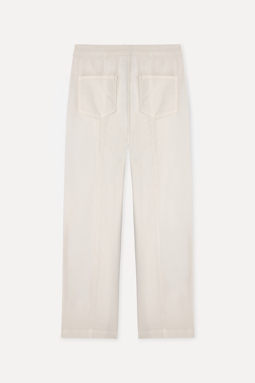 Kadın Ekru Culotte Fit Pantolon