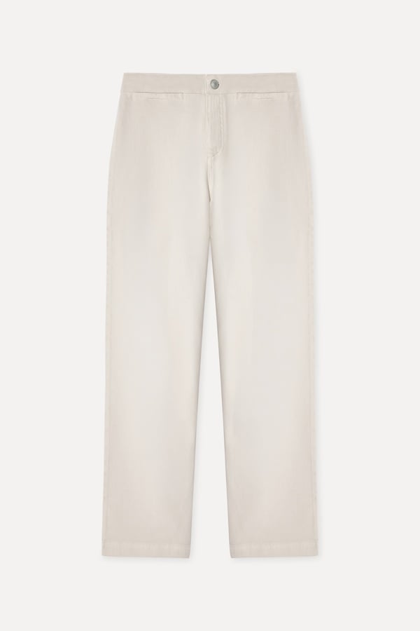 Kadın Ekru Culotte Fit Pantolon
