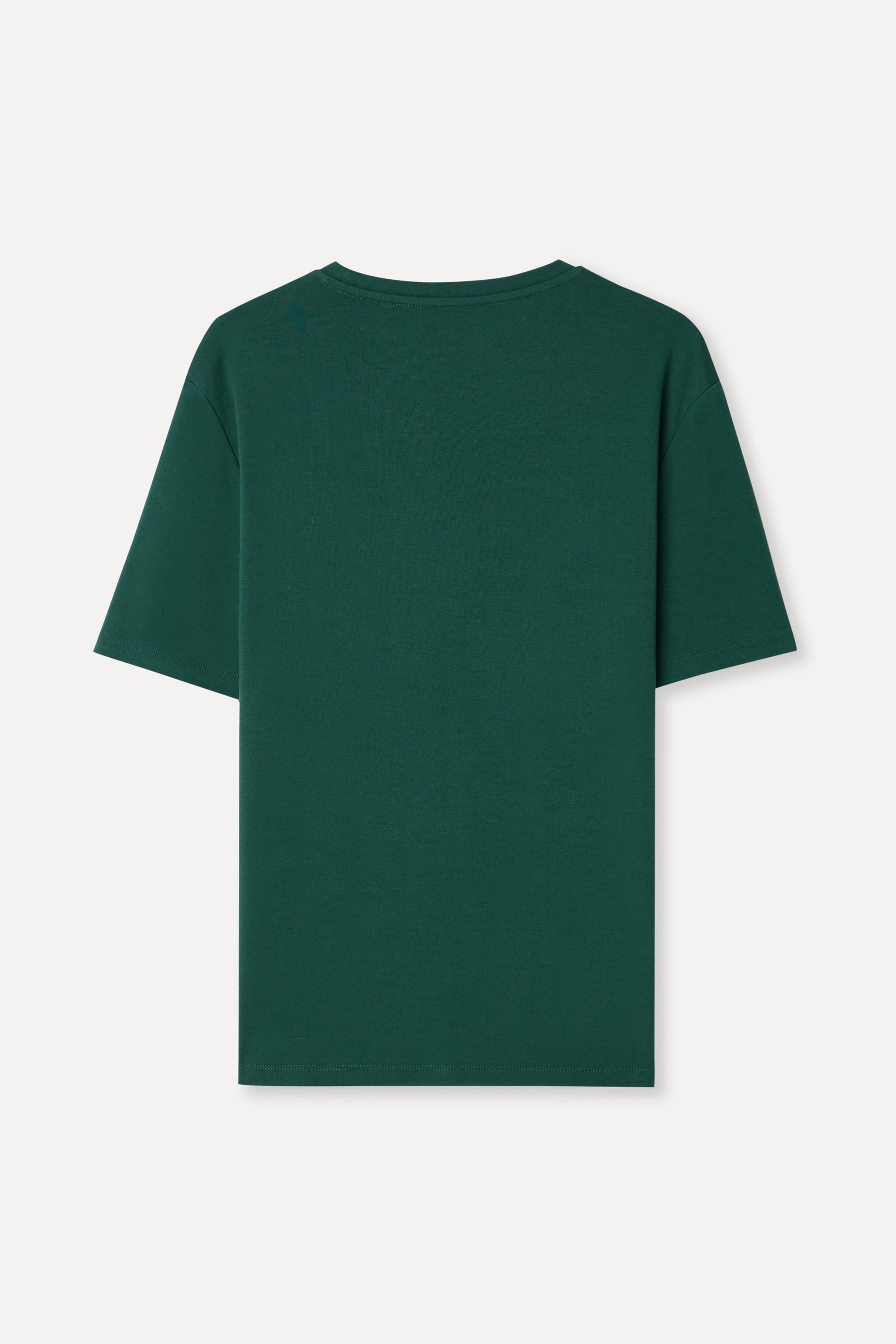 Erkek Yeşil Bisiklet Yaka T-Shirt