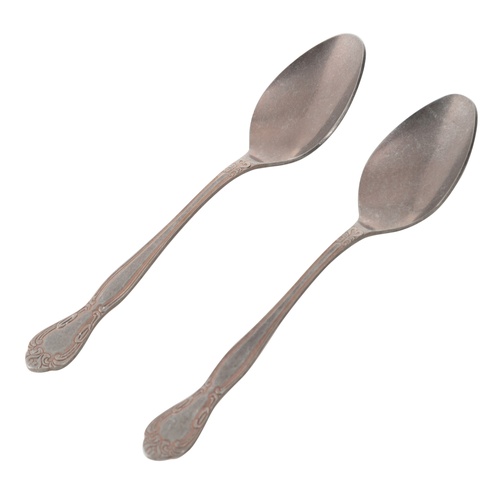 ANTIQUE STEEL GOLD YEMEK KAŞIĞI 2 Lİ SET