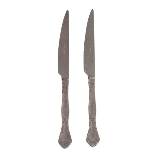 ANTIQUE STEEL GOLD YEMEK BIÇAĞI 2 Lİ SET