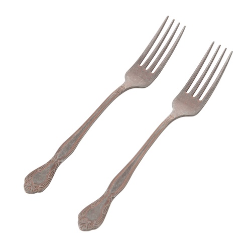 ANTIQUE STEEL GOLD TATLI ÇATALI 2 Lİ SET