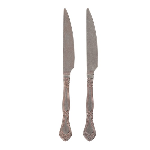 ANTIQUE STEEL GOLD TATLI  BIÇAĞI 2 Lİ SET