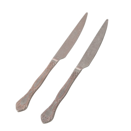 ANTIQUE STEEL GOLD TATLI  BIÇAĞI 2 Lİ SET