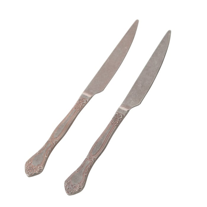ANTIQUE STEEL GOLD TATLI  BIÇAĞI 2 Lİ SET