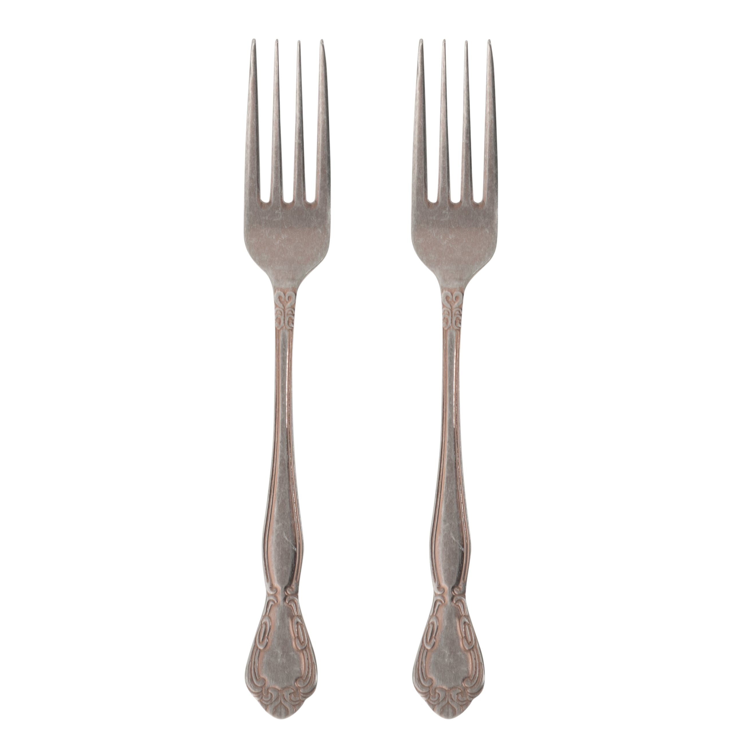 ANTIQUE STEEL GOLD YEMEK ÇATALI 2 Lİ SET