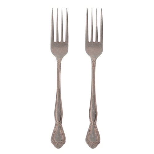 ANTIQUE STEEL GOLD YEMEK ÇATALI 2 Lİ SET