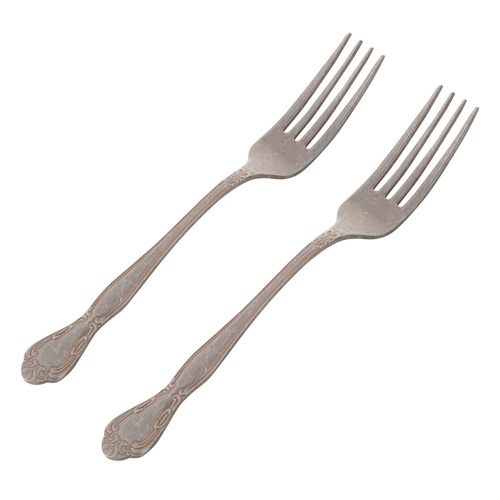 ANTIQUE STEEL GOLD YEMEK ÇATALI 2 Lİ SET