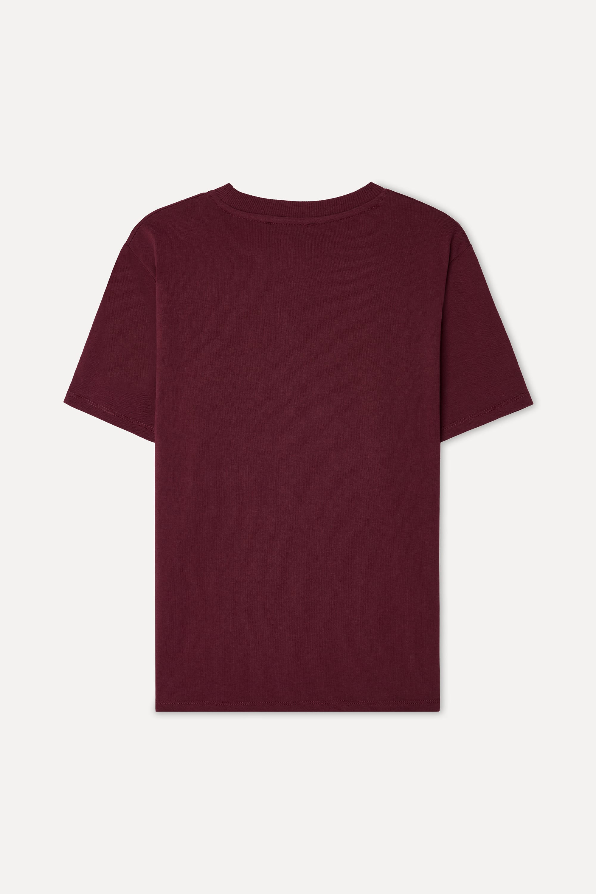 Kadın Bordo Bisiklet Yaka T-Shirt