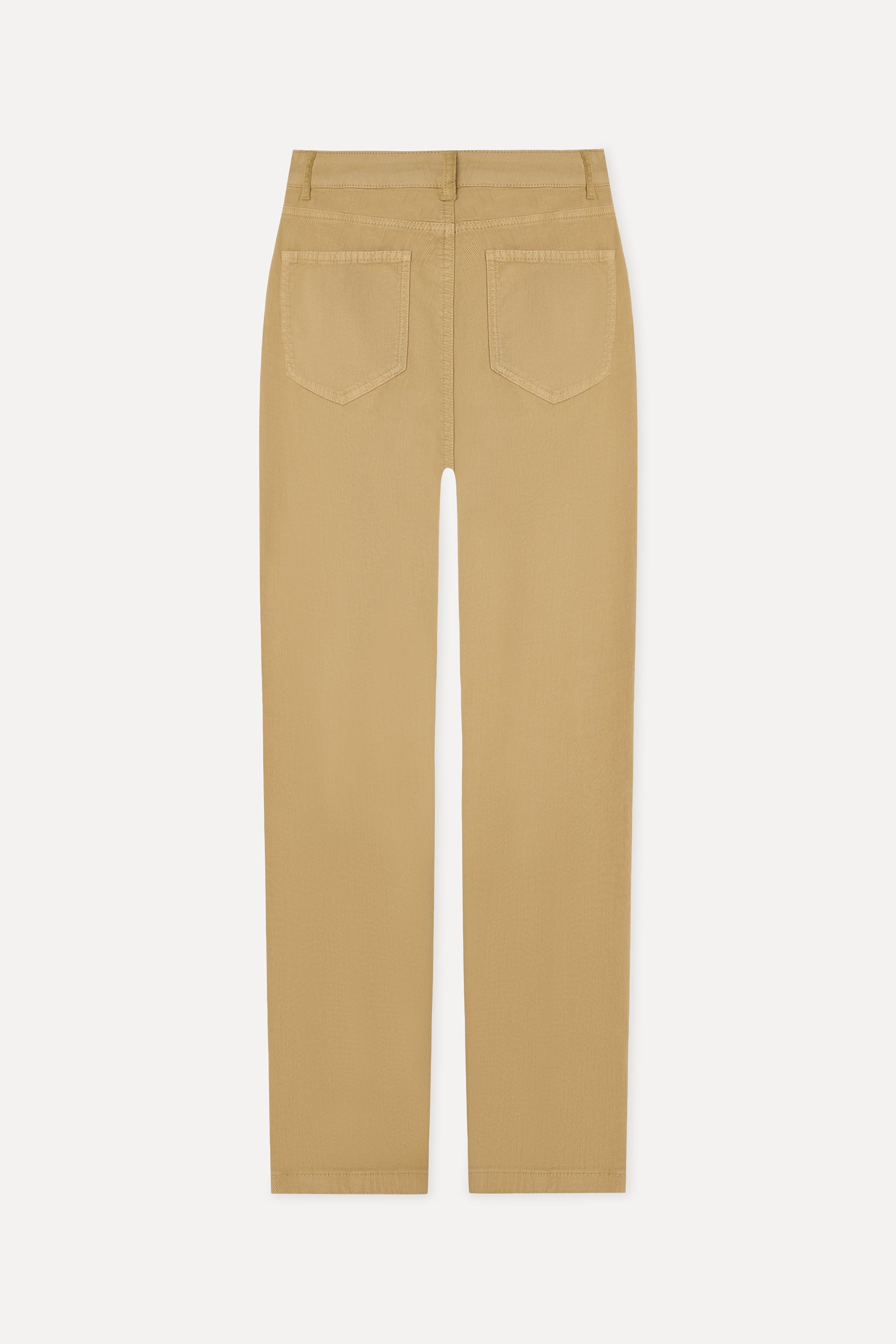 Kadın Bej Rengi Cropped Flare Fit Pantolon