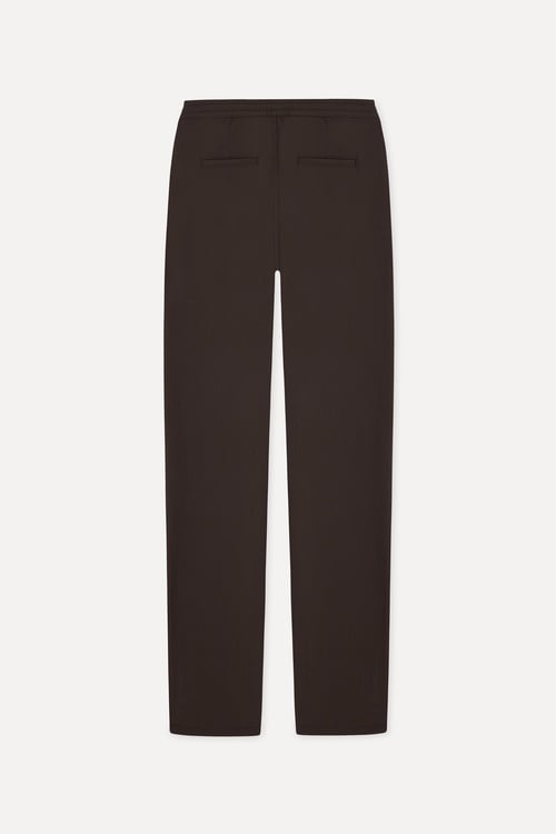  Erkek Kahverengi Beli Lastikli Straight Fit Pantolon