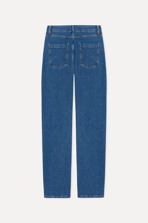 Kadın İndigo Straight Fit Pantolon