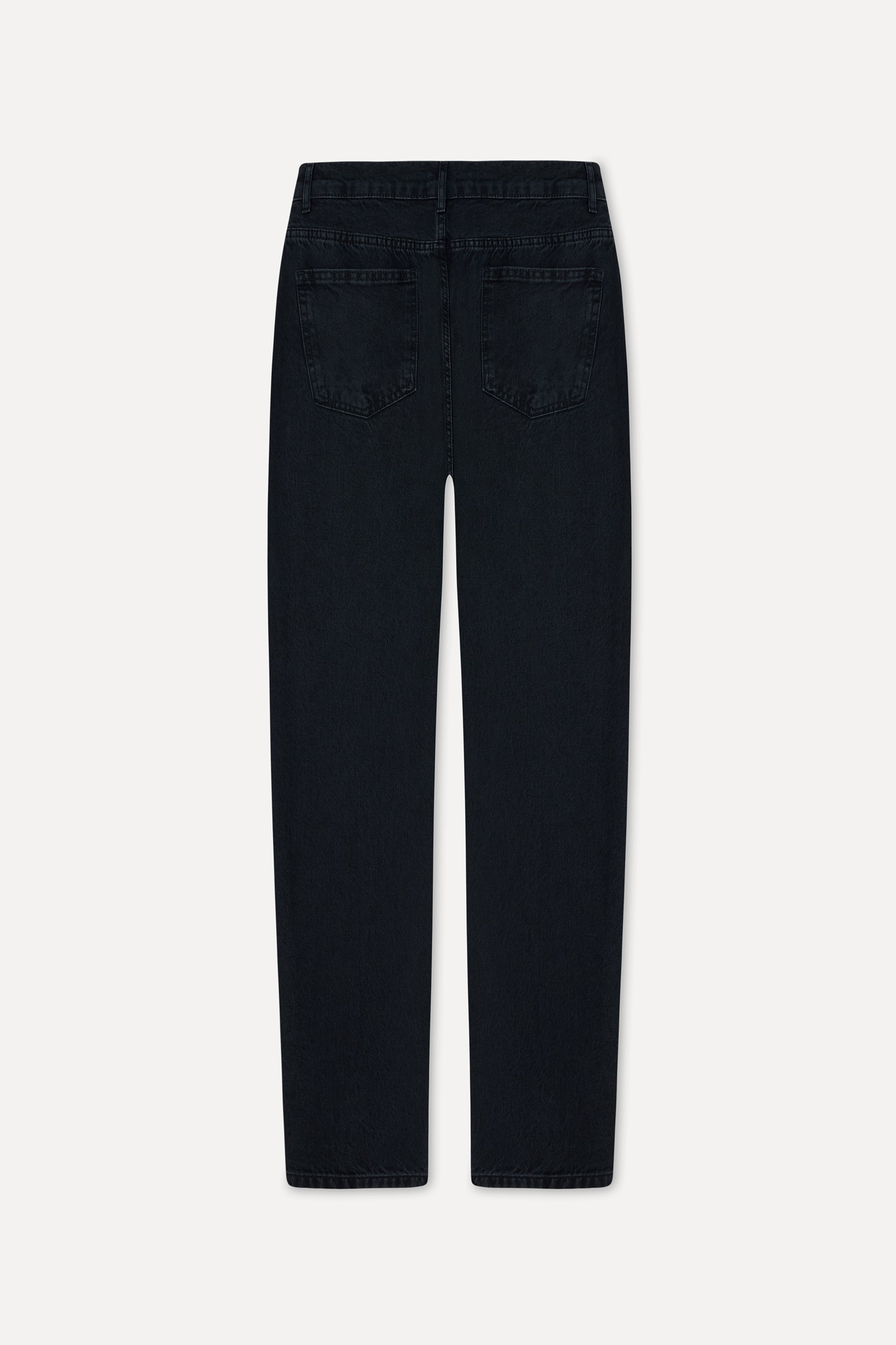 Erkek Siyah Loose Fit Jean Pantolon